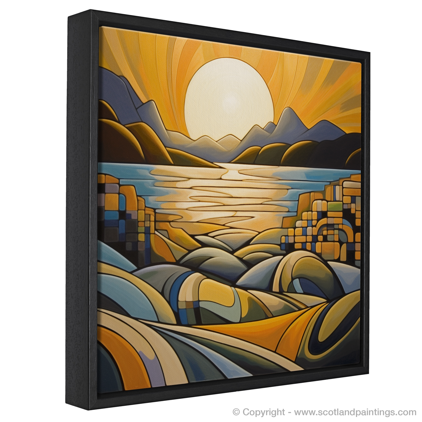 Cubist Golden Hour at Silver Sands of Morar