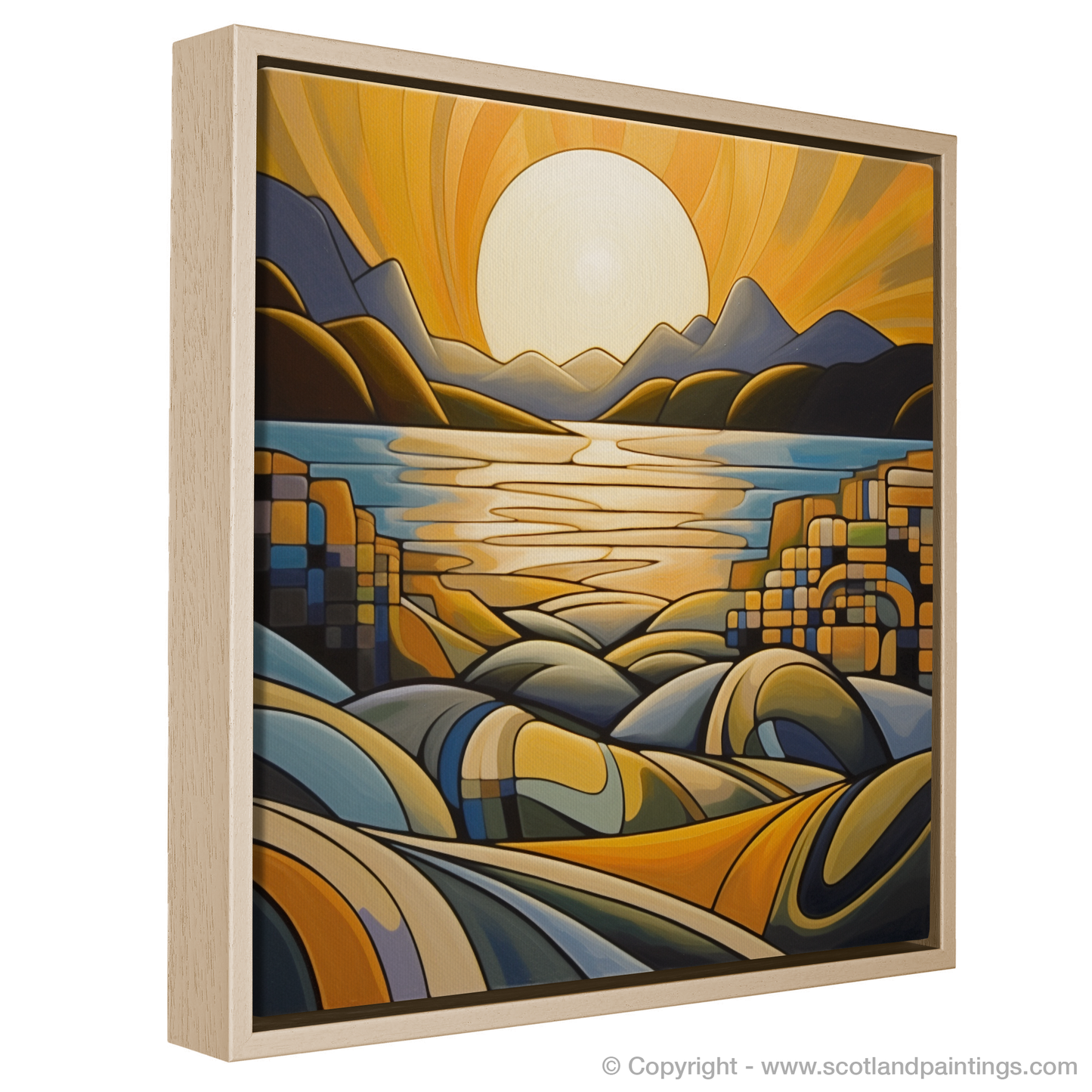 Cubist Golden Hour at Silver Sands of Morar