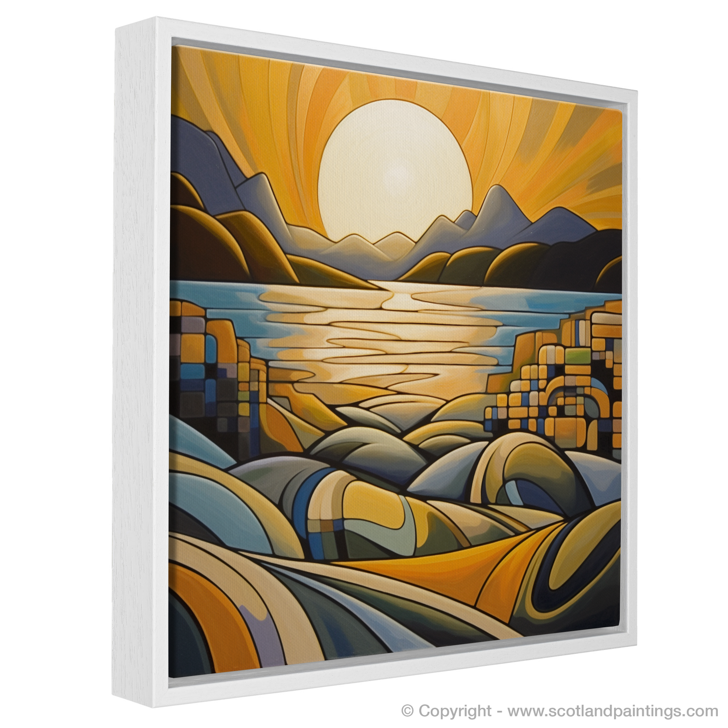 Cubist Golden Hour at Silver Sands of Morar