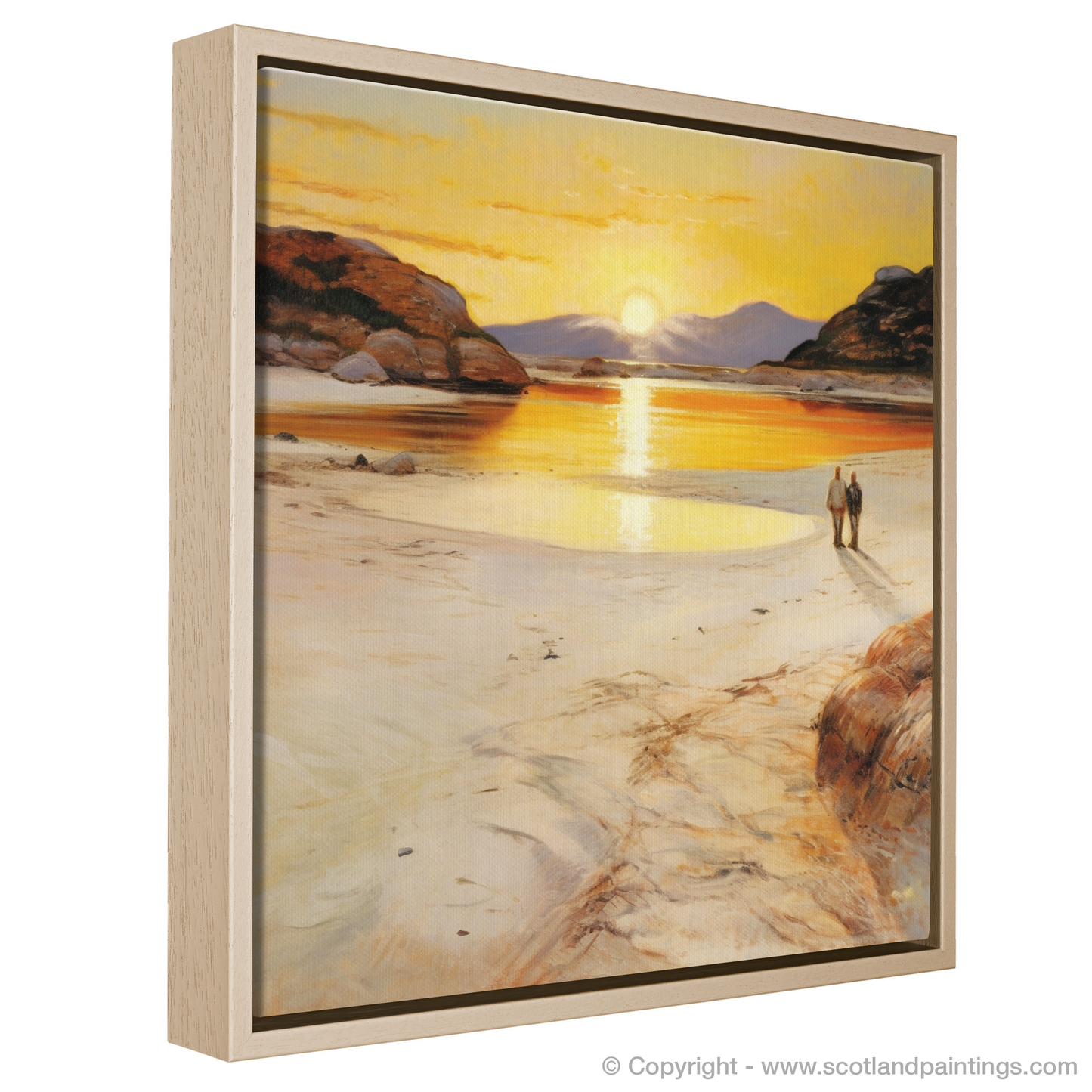 Golden Hour Embrace at Silver Sands of Morar