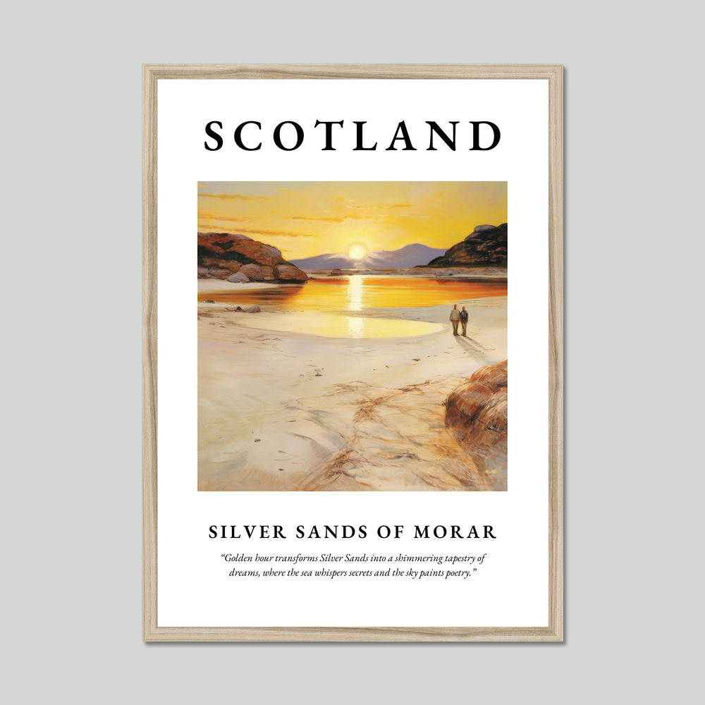 Poster in a natural frame with the word Scotland