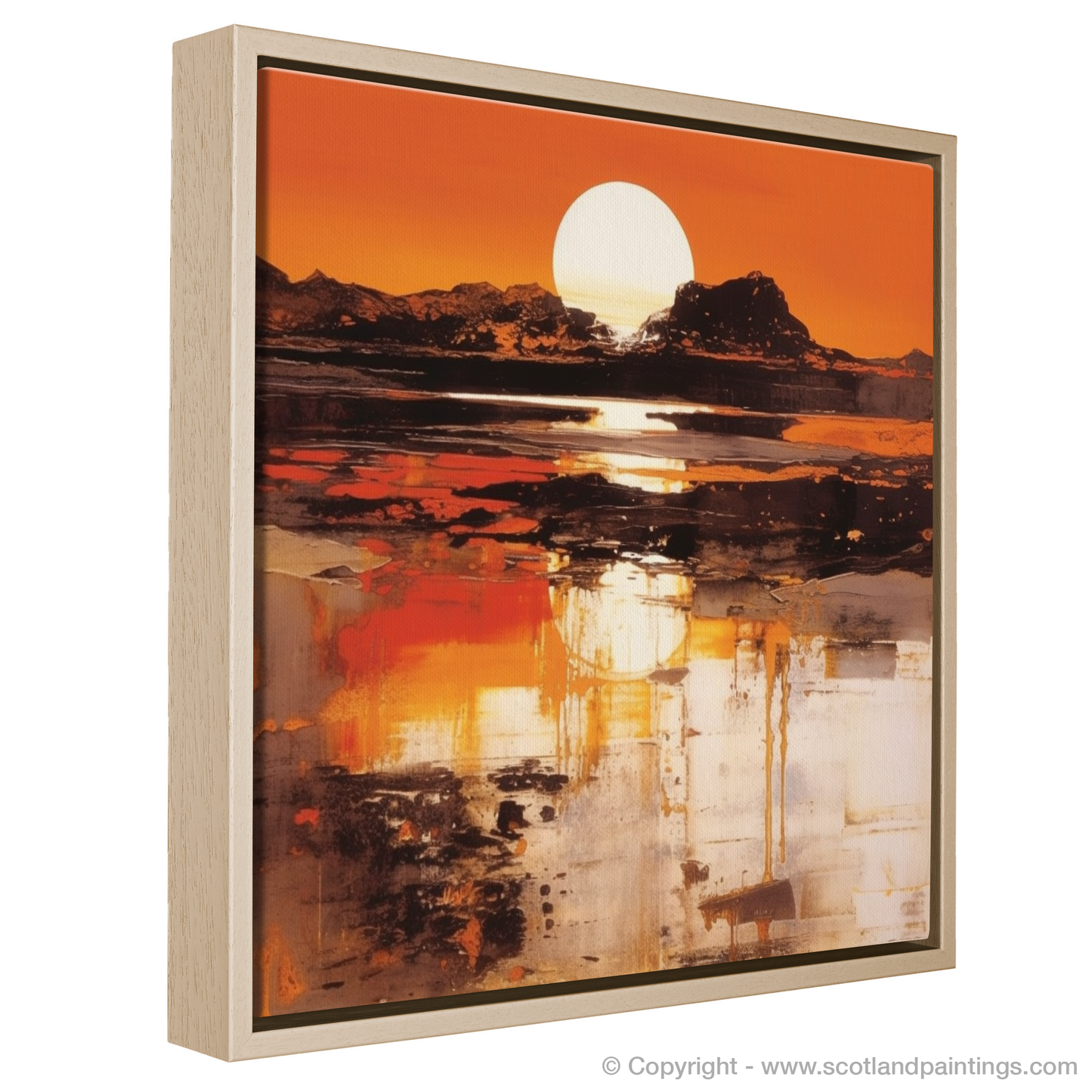 Golden Hour Glow: A Pop Art Tribute to Silver Sands of Morar