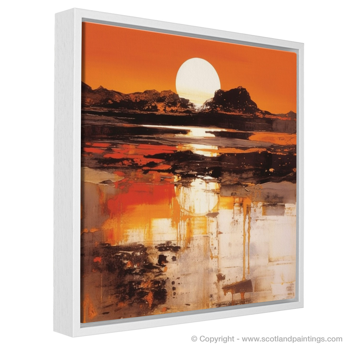 Golden Hour Glow: A Pop Art Tribute to Silver Sands of Morar