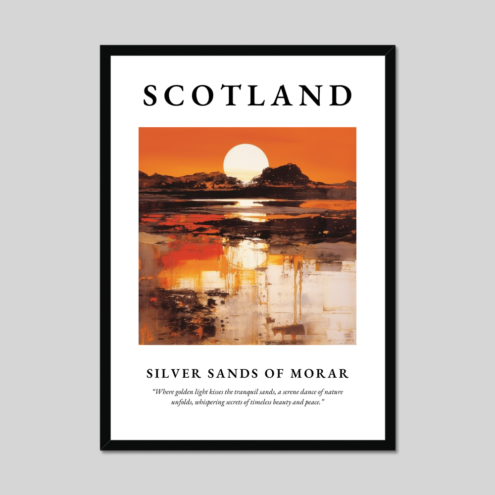 Poster of Silver Sands of Morar, Scotland.