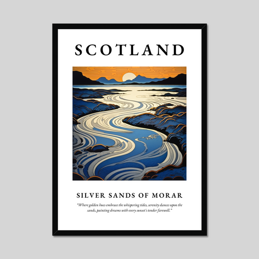 Poster of Silver Sands of Morar, Scotland.