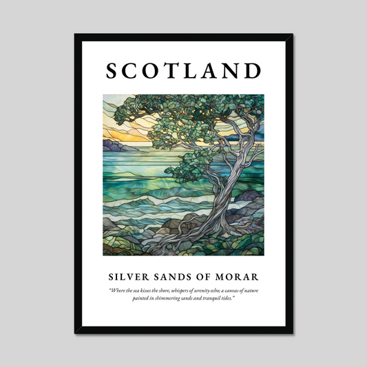 Poster of Silver Sands of Morar, Scotland.