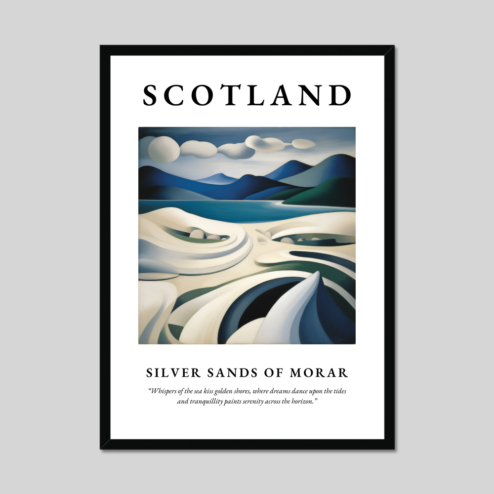 Poster of Silver Sands of Morar, Scotland.