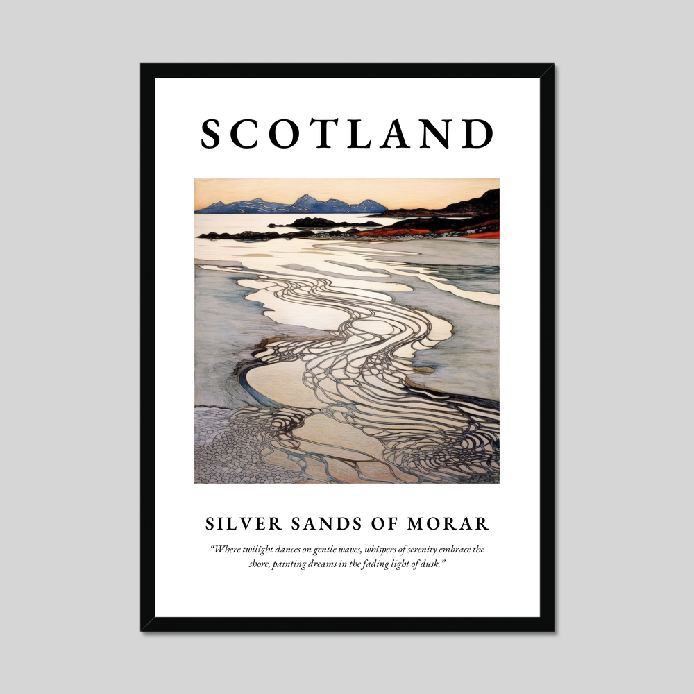 Poster of Silver Sands of Morar, Scotland.