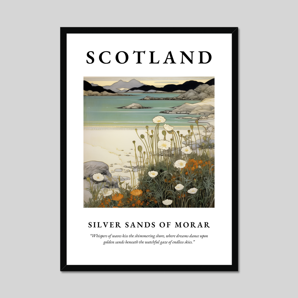 Poster of Silver Sands of Morar, Scotland.