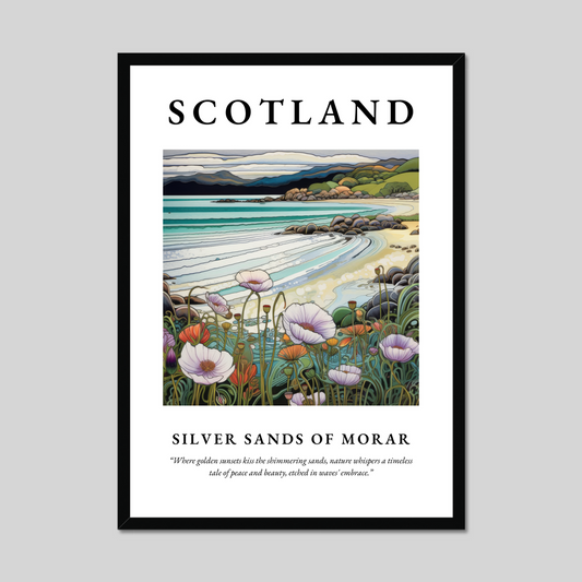 Poster of Silver Sands of Morar, Scotland.