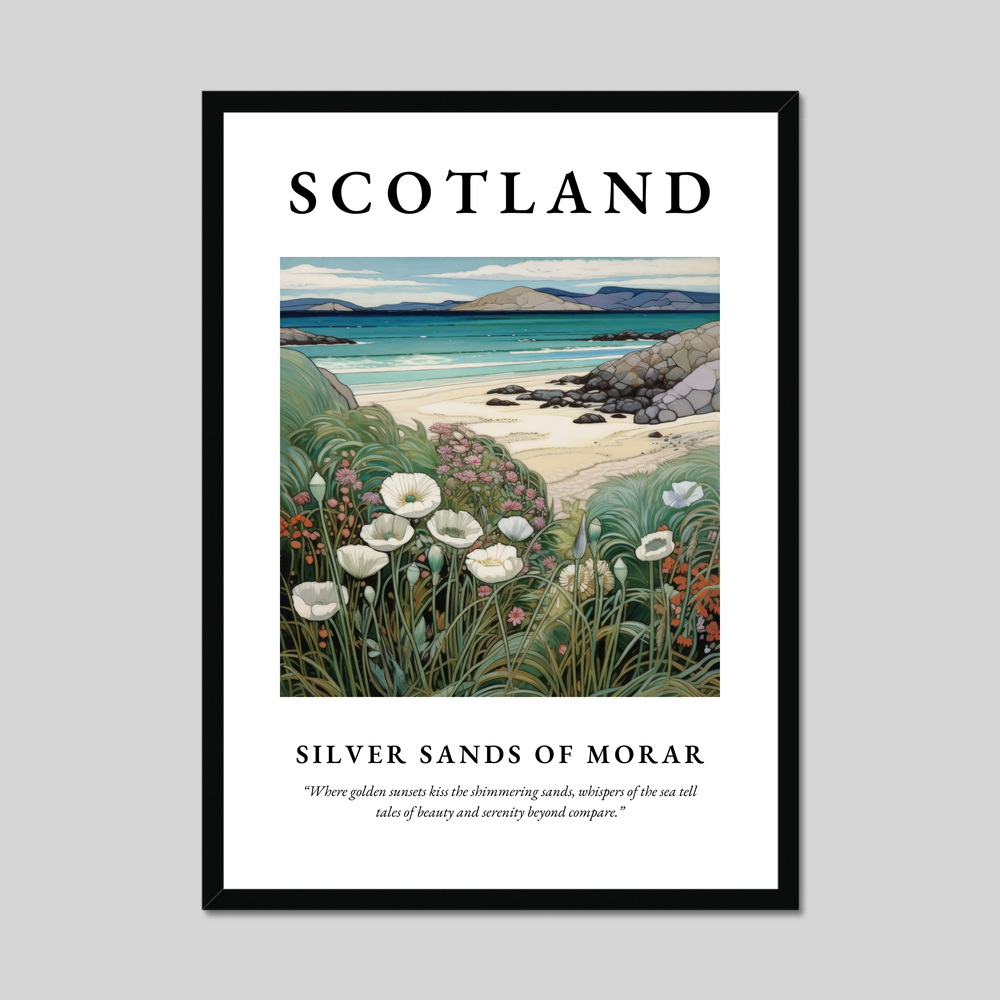 Poster of Silver Sands of Morar, Scotland.