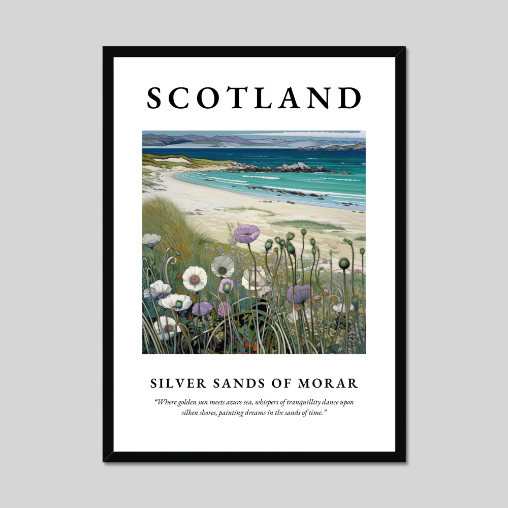 Poster of Silver Sands of Morar, Scotland.