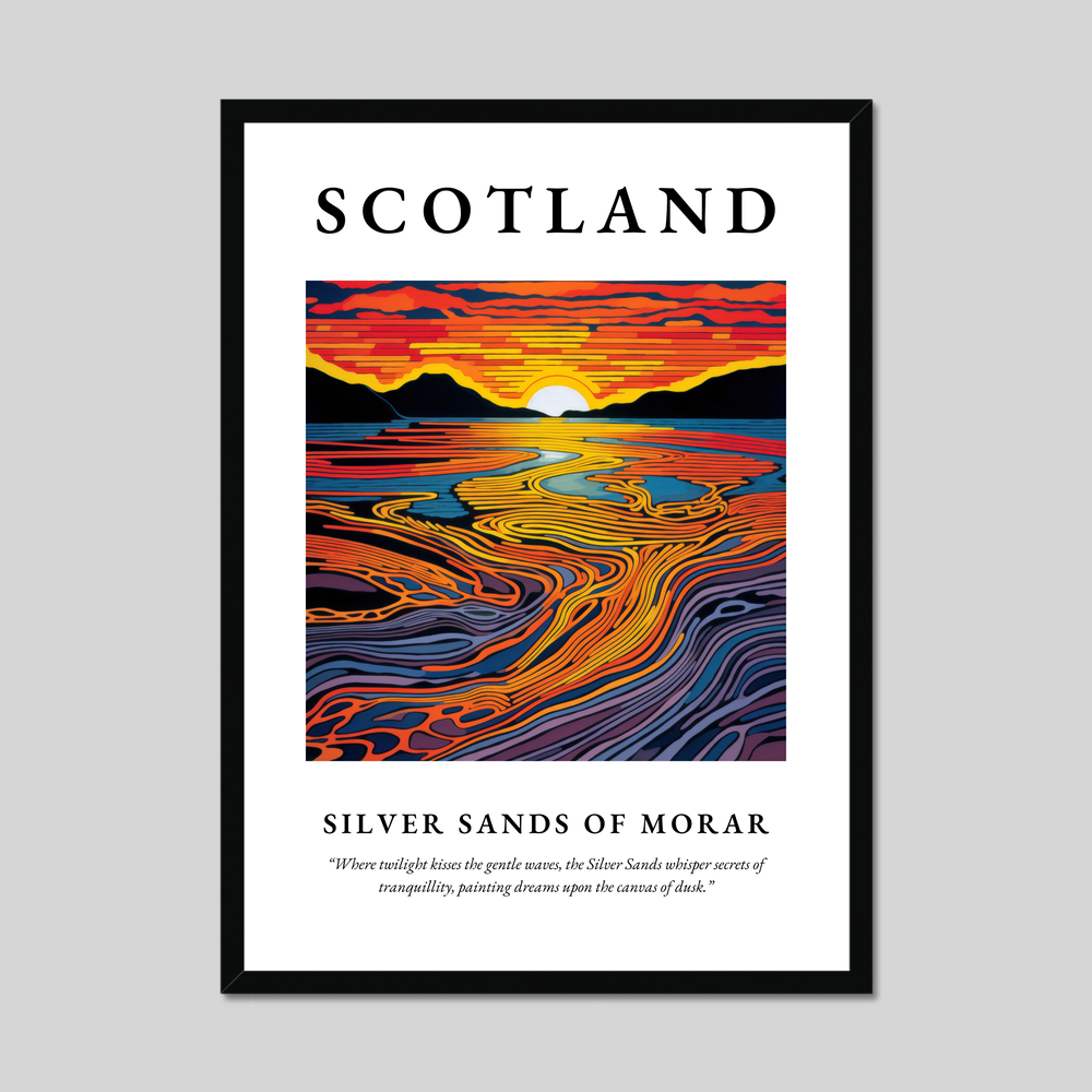 Poster of Silver Sands of Morar, Scotland.