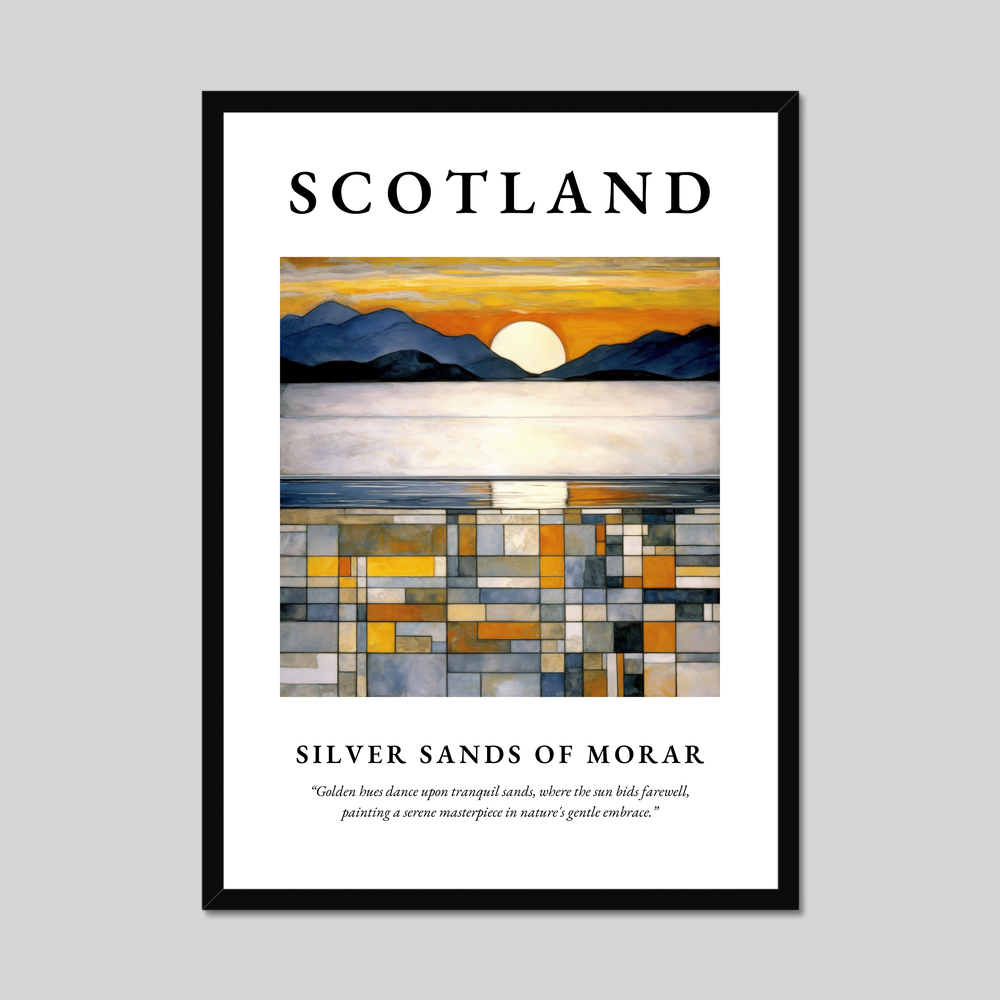 Poster of Silver Sands of Morar, Scotland.