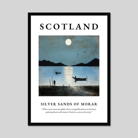 Poster of Silver Sands of Morar, Scotland.