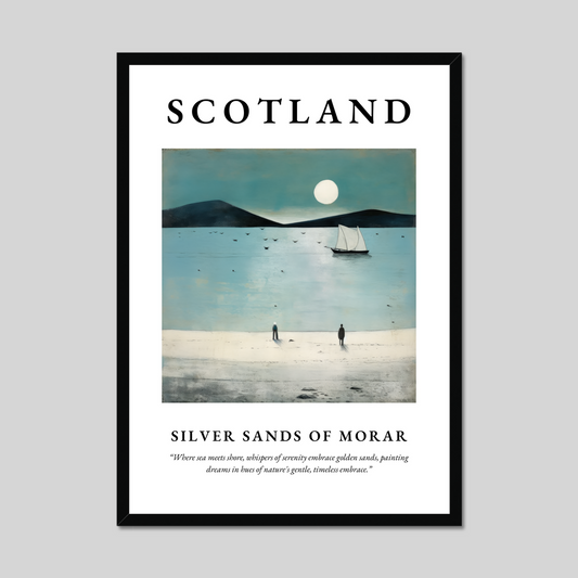 Poster of Silver Sands of Morar, Scotland.