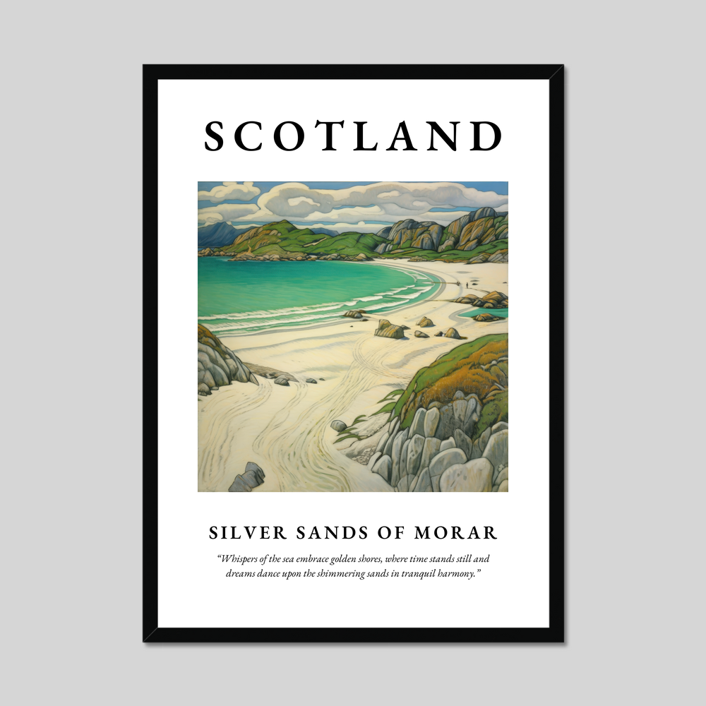 Poster of Silver Sands of Morar, Scotland.