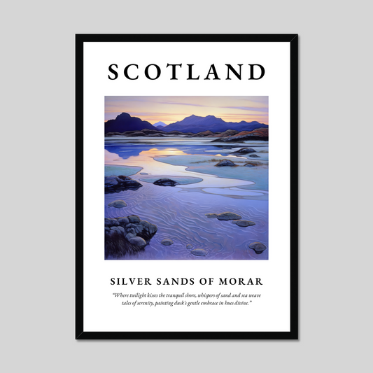 Poster of Silver Sands of Morar, Scotland.