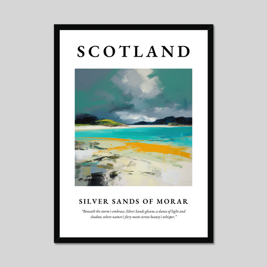 Poster of Silver Sands of Morar, Scotland.