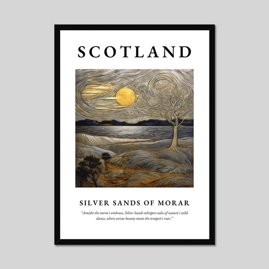 Poster of Silver Sands of Morar, Scotland.