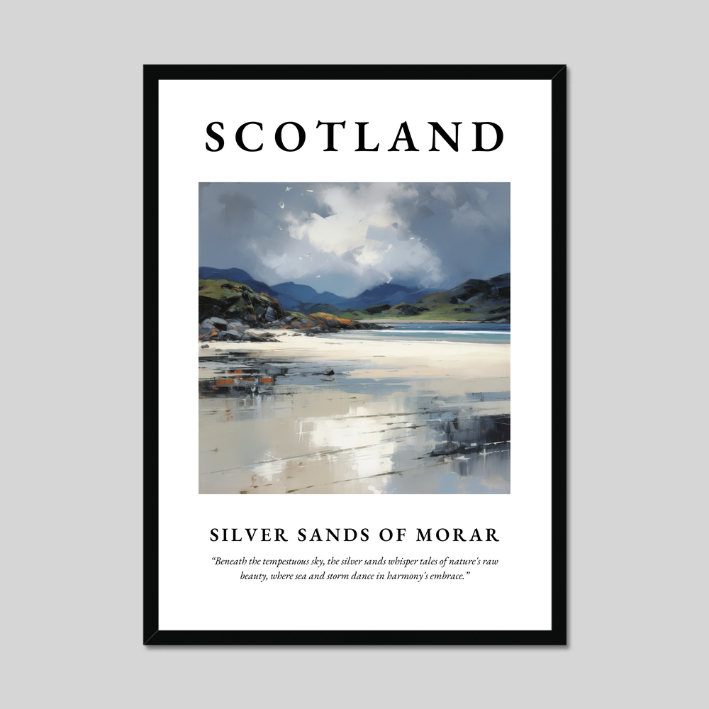 Poster of Silver Sands of Morar, Scotland.