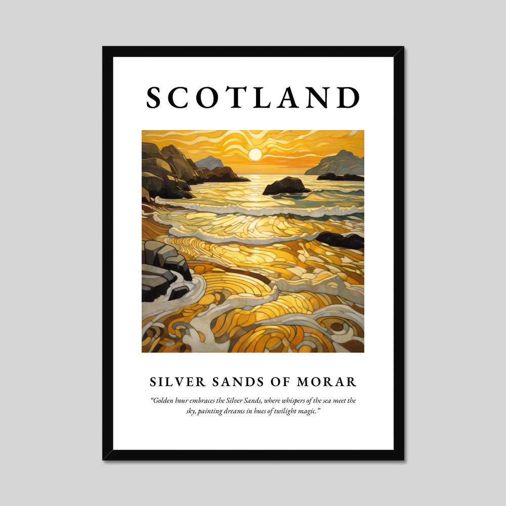 Poster of Silver Sands of Morar, Scotland.