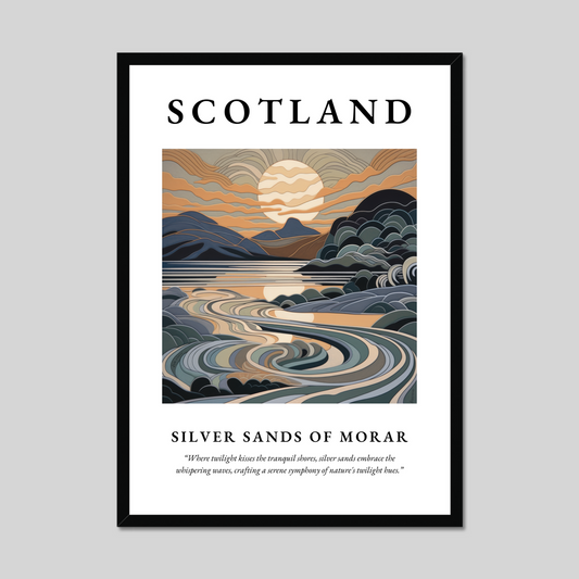 Poster of Silver Sands of Morar, Scotland.