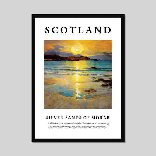 Poster of Silver Sands of Morar, Scotland.