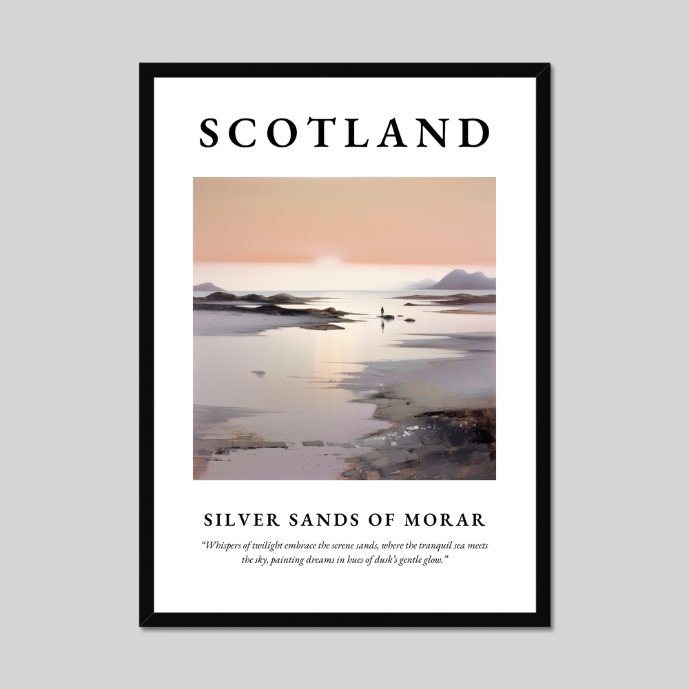 Poster of Silver Sands of Morar, Scotland.