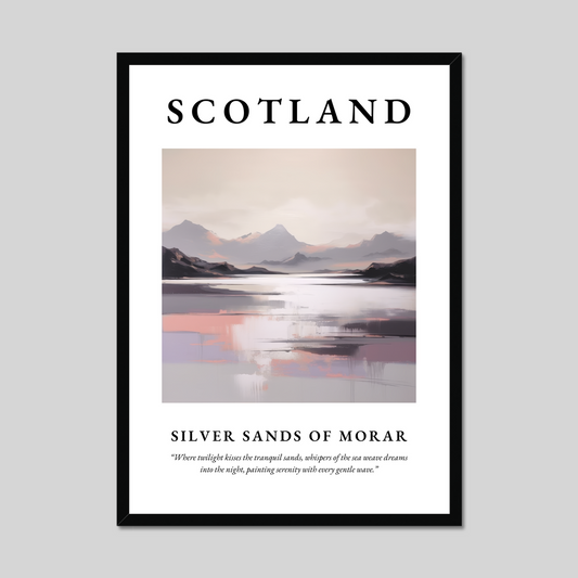 Poster of Silver Sands of Morar, Scotland.