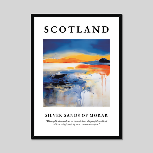 Poster of Silver Sands of Morar, Scotland.