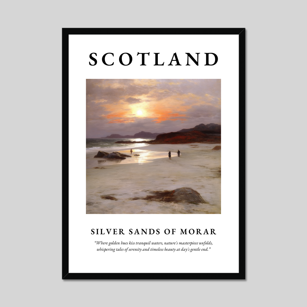 Poster of Silver Sands of Morar, Scotland.