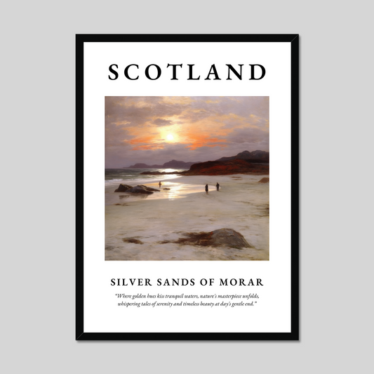 Poster of Silver Sands of Morar, Scotland.