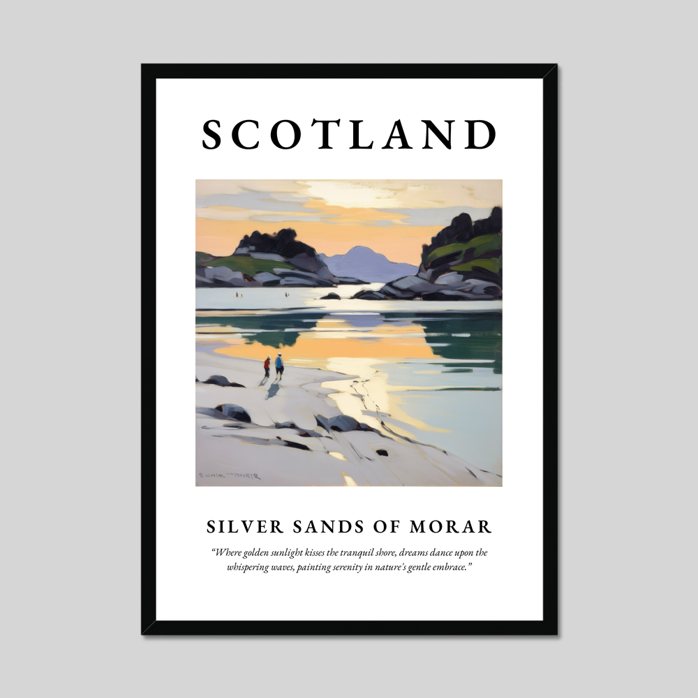 Poster of Silver Sands of Morar, Scotland.