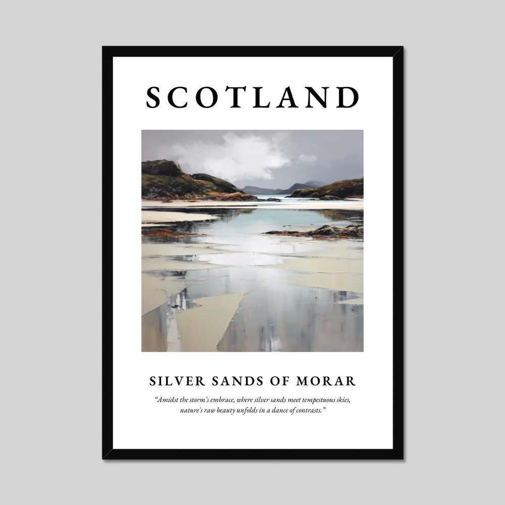 Poster of Silver Sands of Morar, Scotland.