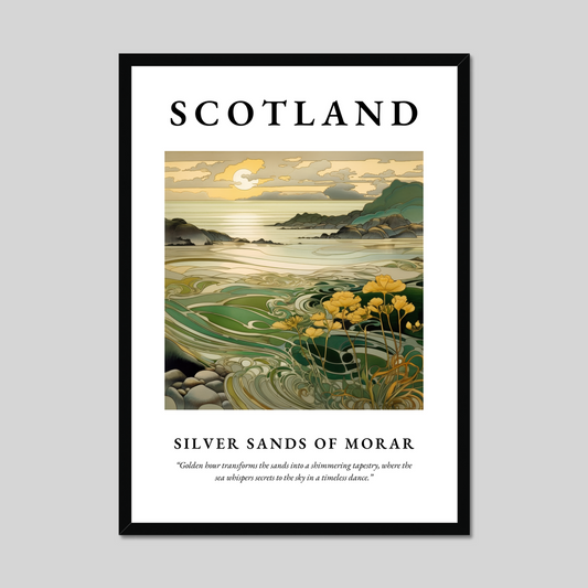 Poster of Silver Sands of Morar, Scotland.