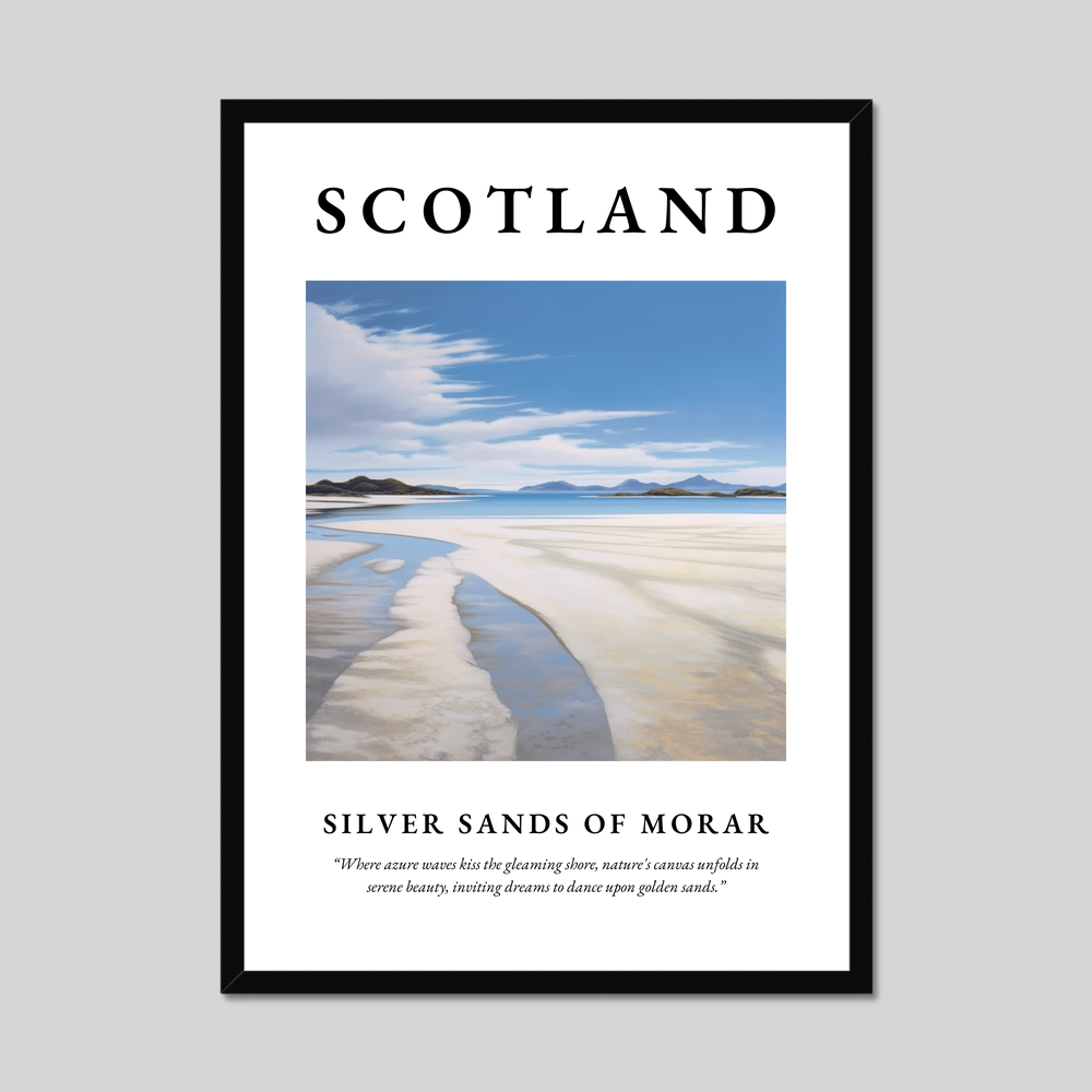 Poster of Silver Sands of Morar, Scotland.