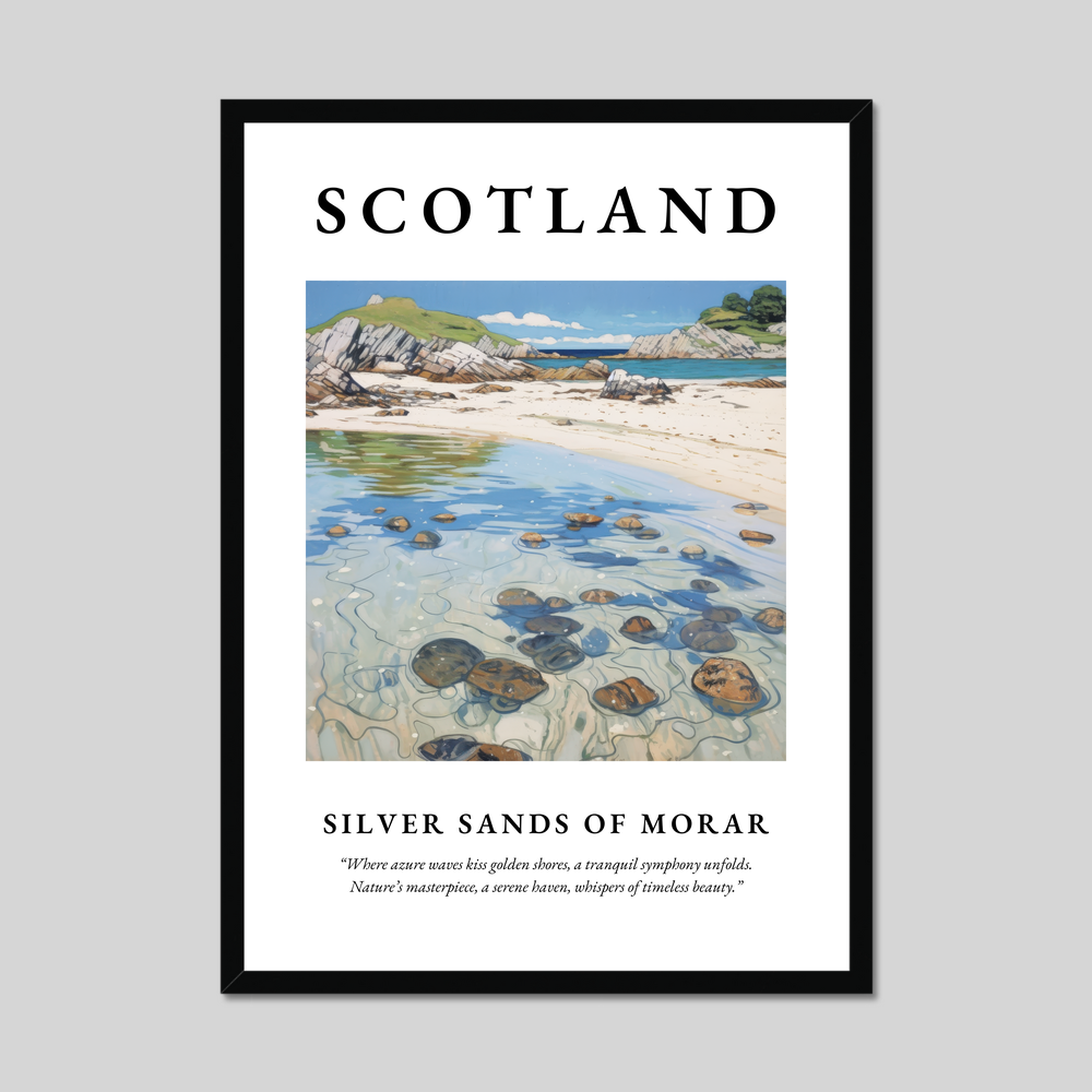 Poster of Silver Sands of Morar, Scotland.