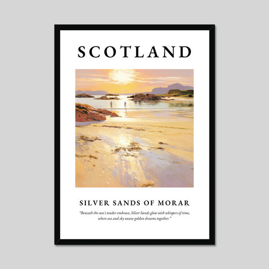 Poster of Silver Sands of Morar, Scotland.