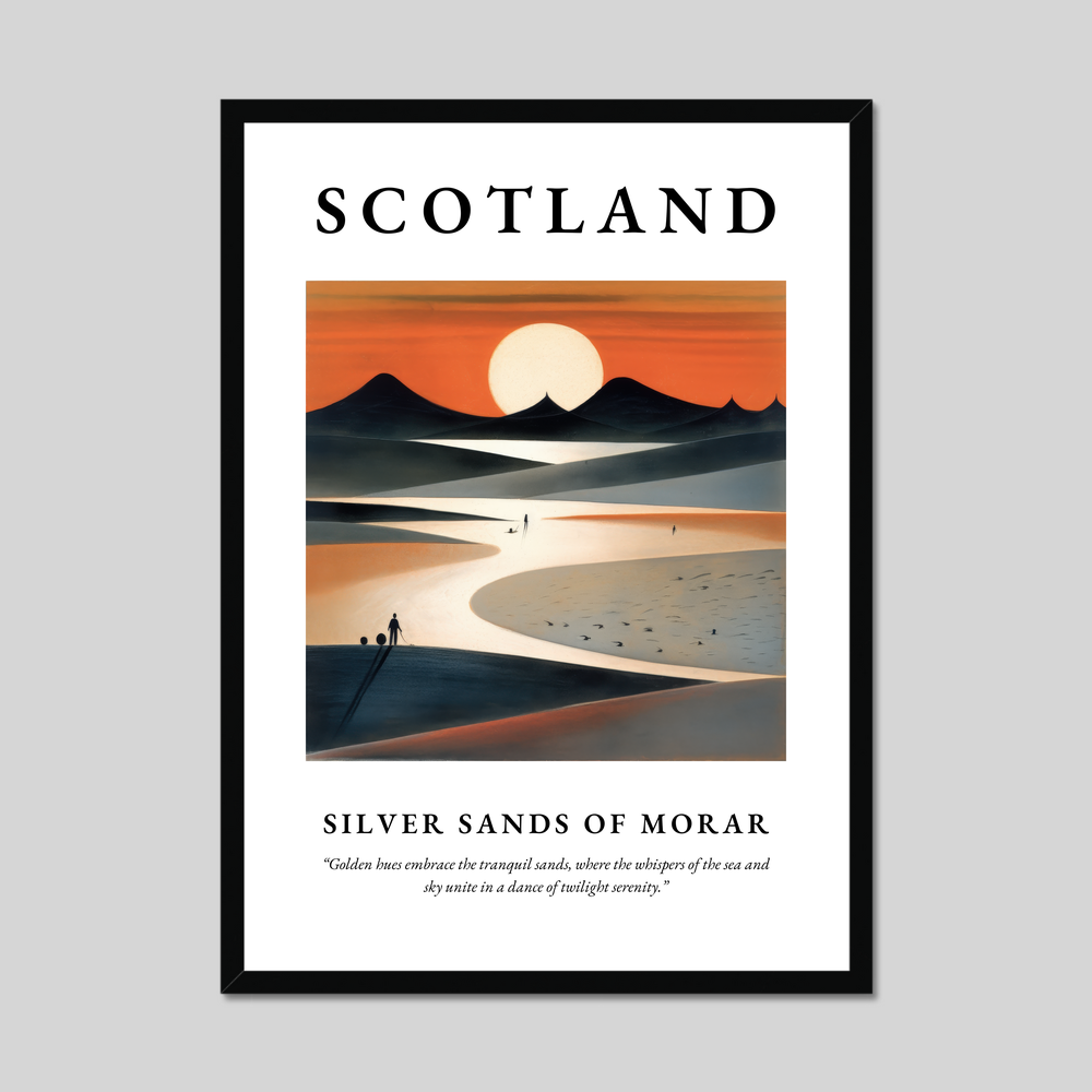 Poster of Silver Sands of Morar, Scotland.