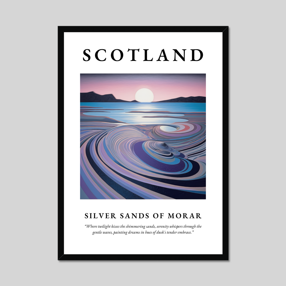 Poster of Silver Sands of Morar, Scotland.