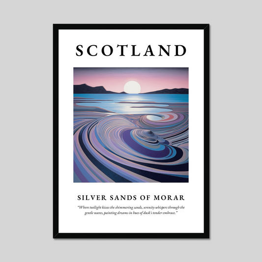 Poster of Silver Sands of Morar, Scotland.