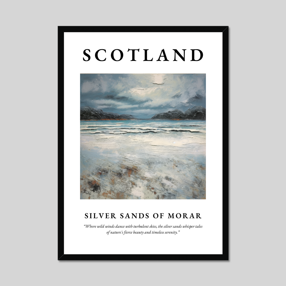 Poster of Silver Sands of Morar, Scotland.