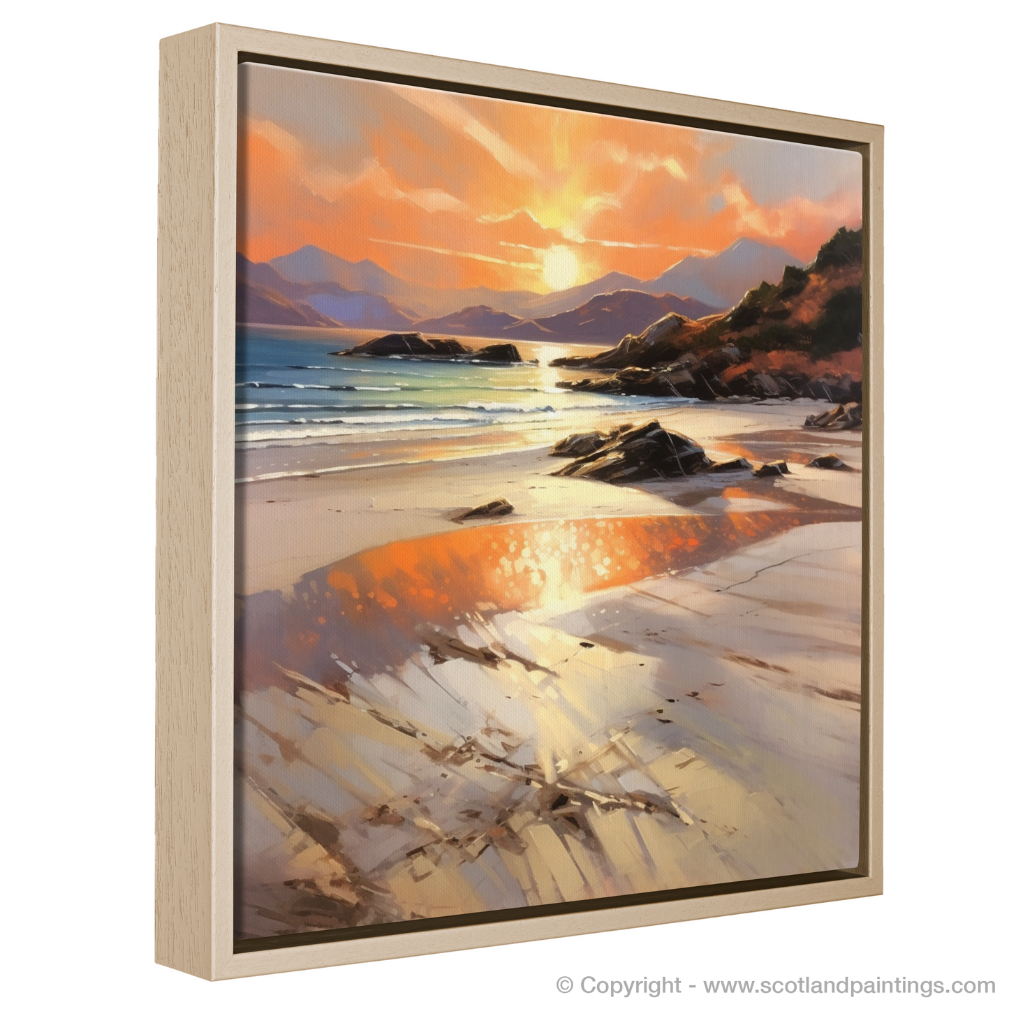 Golden Hour Embrace at Silver Sands of Morar