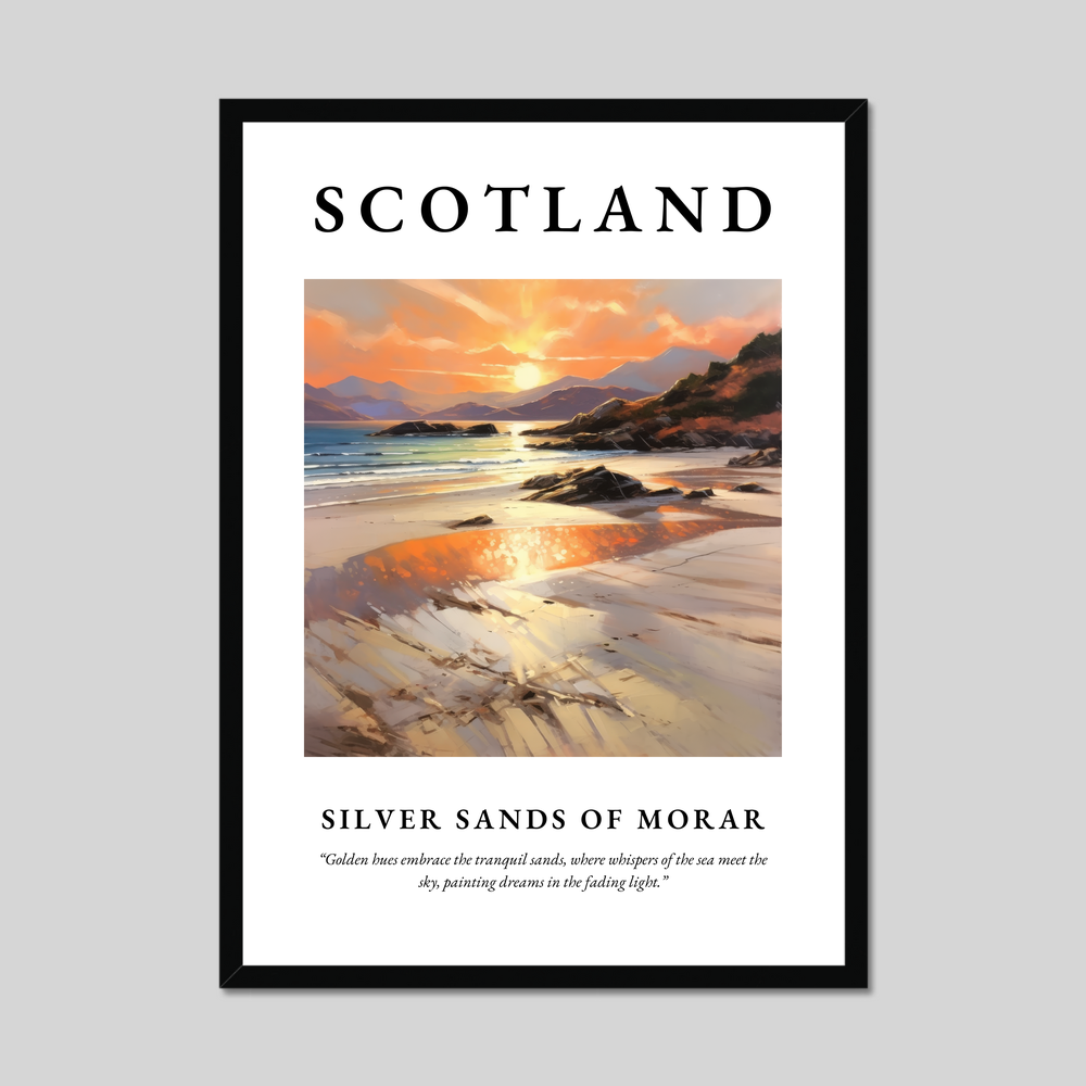 Poster of Silver Sands of Morar, Scotland.