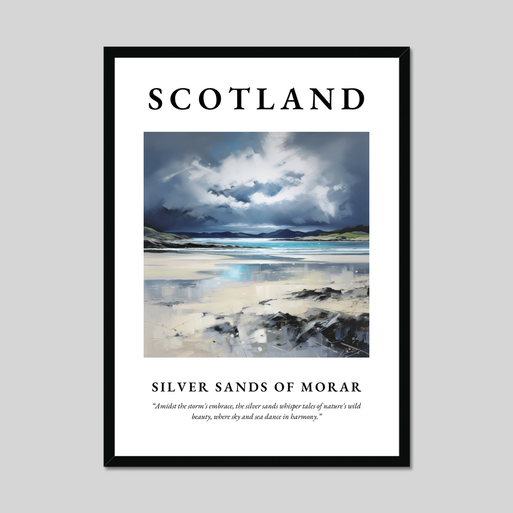 Poster of Silver Sands of Morar, Scotland.