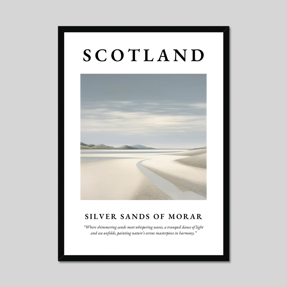 Poster of Silver Sands of Morar, Scotland.