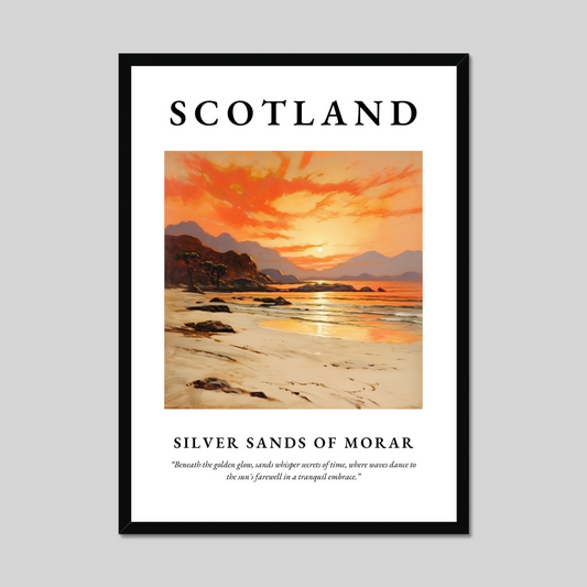 Poster of Silver Sands of Morar, Scotland.