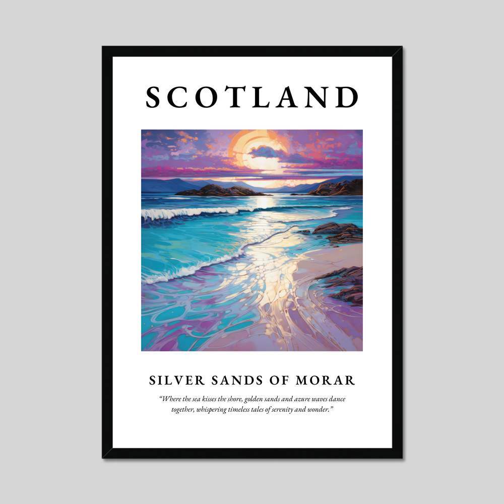 Poster of Silver Sands of Morar, Scotland.