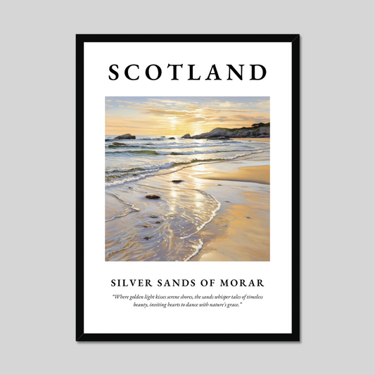 Poster of Silver Sands of Morar, Scotland.